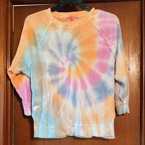 Simply Southern Pink and Blue Waffle Knit Shirt